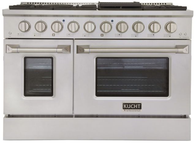 Kucht Professional KDF Series 48" Stainless Steel Pro Style Dual Fuel Range-1