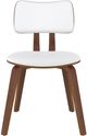 Inspire™ Zuni White/Walnut Side Chair, Faux Leather-3