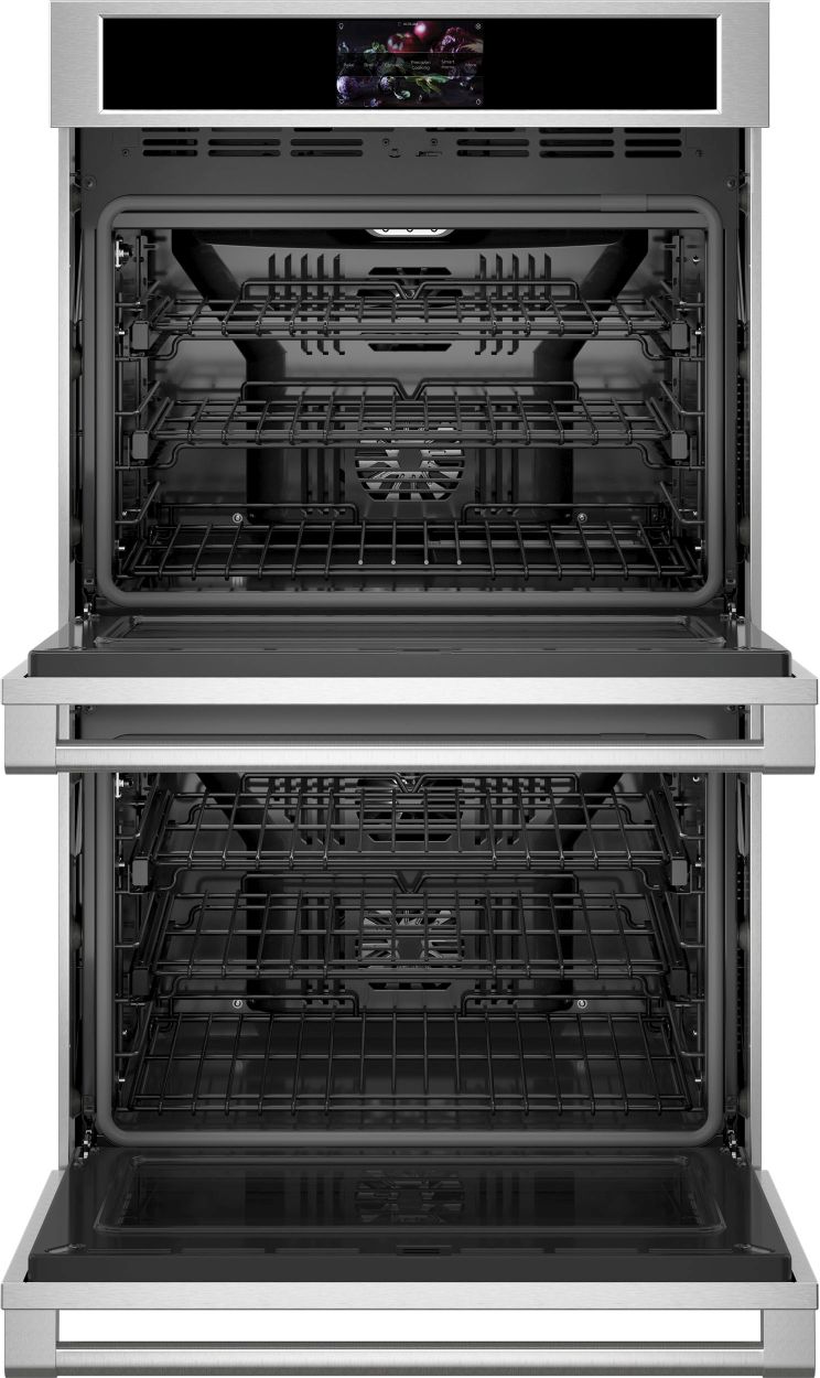 Monogram - Statement 30" Built-In Double Electric Convection Wall Oven with No-Preheat Air Fry and Precision Cooking - Stainless Steel - Thumbnail 5