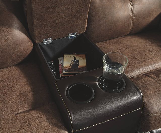 Signature Design by Ashley® Follett Double Reclining Loveseat with Console-2