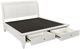 aspenhome® Cambridge White California King Sleigh Storage Bed-3