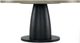 Hooker® Furniture Linville Falls Blue Ridge Mink 60" Round Dining Table with Textured Black Base-0