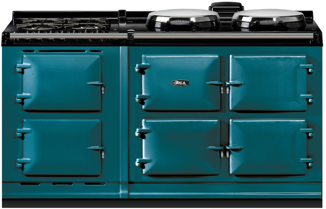 AGA™ Classic R7 160 63" Salcombe Blue Pro Style Dual Fuel Range-0
