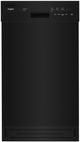 Whirlpool® 18" Black Front Control Built In Dishwasher-0
