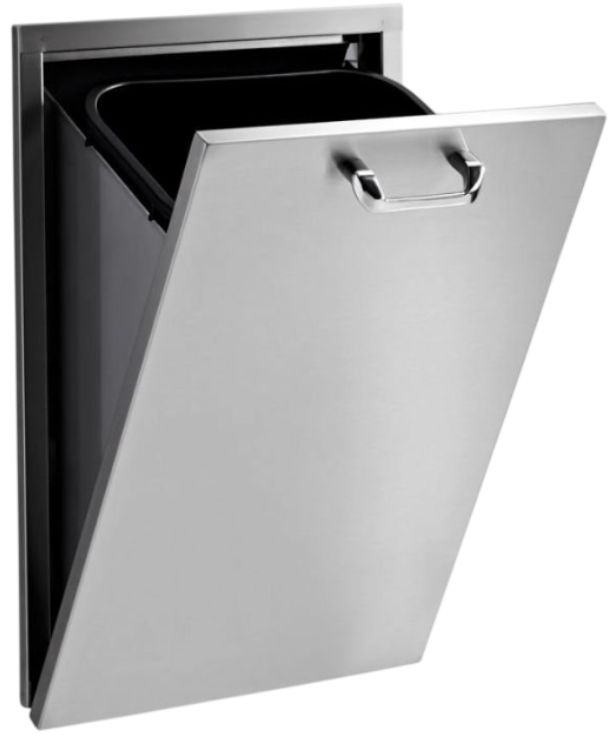 LYNX® Sedona 18" Stainless Steel Outdoor Trash Center-1