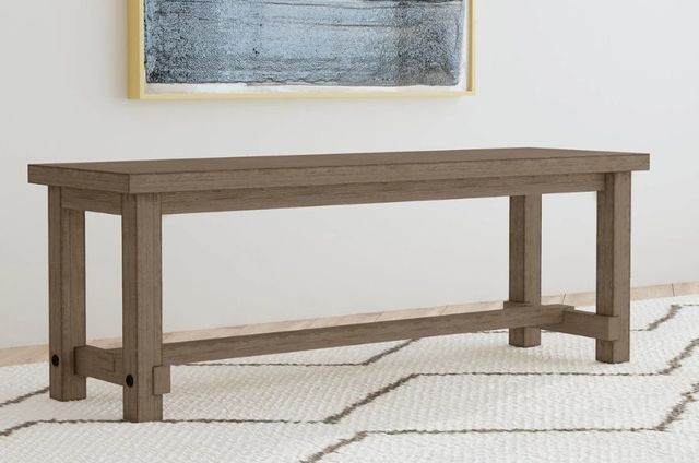 A-America® Anacortes Dark Taupe Dining Bench-1