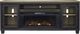 Signature Design by Ashley® Foyland Black/Brown Electric Fireplace TV Stand-1
