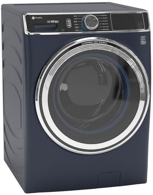 GE Profile™ 5.3 Cu. Ft. Sapphire Blue Front Load Washer with UltraFresh™ Vent System+ with OdorBlock™-3