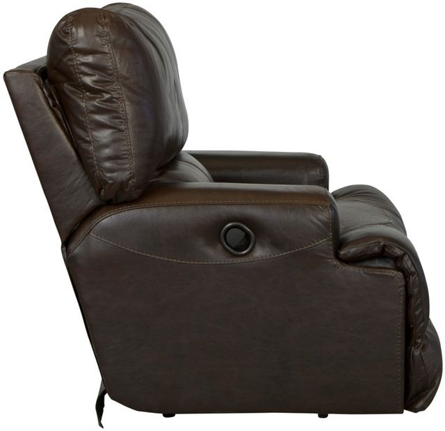 Catnapper® Wembley Chocolate Leather Lay Flat Recliner-3