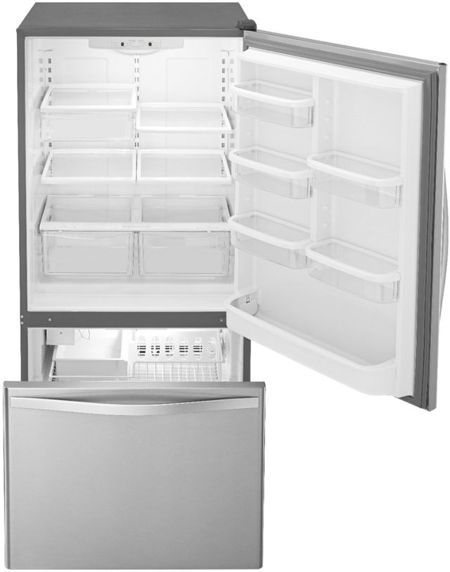 Whirlpool® 30 in. 19.0 Cu. Ft. Stainless Steel Ft. Bottom Freezer Refrigerator-3