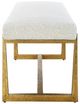 Uttermost® Midas Antique Gold/Driftwood Accent Bench-4