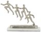 A & B Home Silver Teamwork Sculpture Decorative Figurine-1