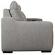 Liberty Furniture Archer Hampstead Dove Power Footrest and Zero Wall Reclining Loveseat-2