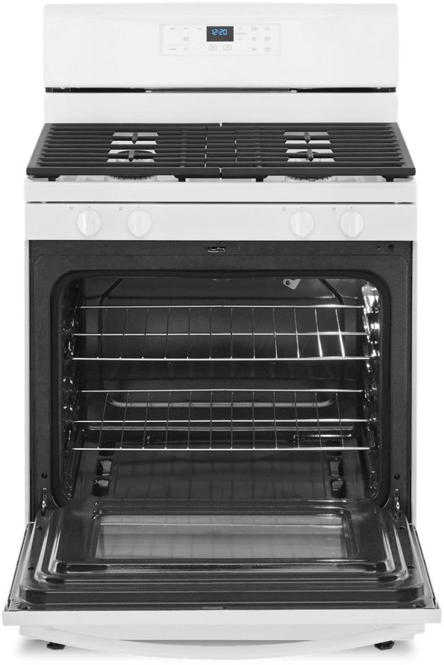 Whirlpool® 30" White Freestanding Gas Range-1
