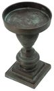 A & B Home Timeworn Patina Metal Pillar Holder-2
