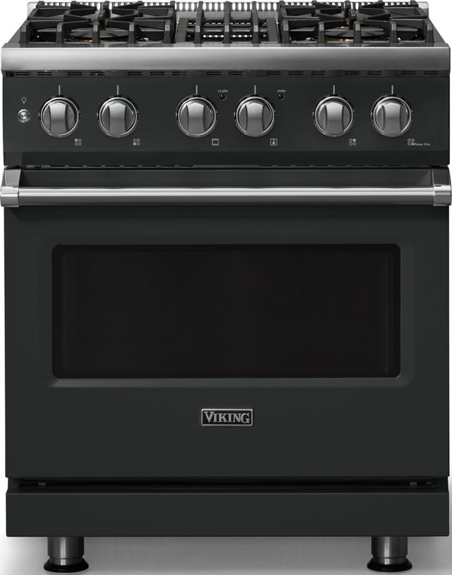 Viking® 5 Series 30" Antique Bronze Pro Style Dual Fuel (NG) Range with Polished Chrome Trim-0