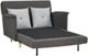 A & B Home Madchen Gray Folded Sofa Bed-1