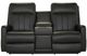 La-Z-Boy® Finley Onyx Leather Power Wall Reclining Loveseat with Console, Headrest, and Lumbar-1