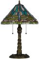 Cal® Lighting & Accessories Tiffany Antique Brass Table Lamp-1