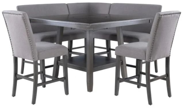 Powell® Seneca 6-Piece Gray Counter Dining Set-3