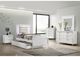 Elements International Twenty Nine 3-Piece White Twin Bedroom Set-0