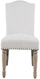 Jofran Inc. Slater Works Brown/White Upholstered Side Chair-1