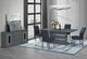 Global Furniture USA Monaco 5-Piece Dark Gray Dining Set-1