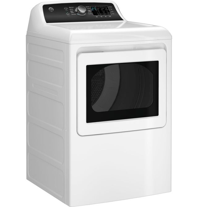 GE® 7.4 Cu. Ft. White Front Load Gas Dryer-3