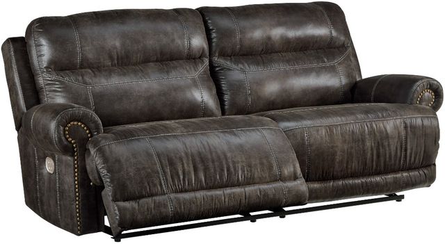 Signature Design by Ashley® Grearview 2-Piece Charcoal Reclining Living Room Set-1