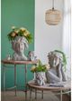 A & B Home Whitewash Stone Bust Planter-2