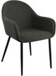 Coaster® Emma 2-Piece Black/Charcoal Upholstered Dining Arm Chair Set-0