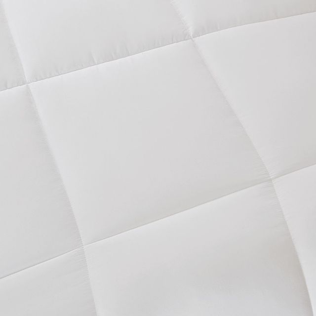 Olliix by Sleep Philosophy White King/California King Copper Infused Micro Fiber Down Alternative Comforter-2