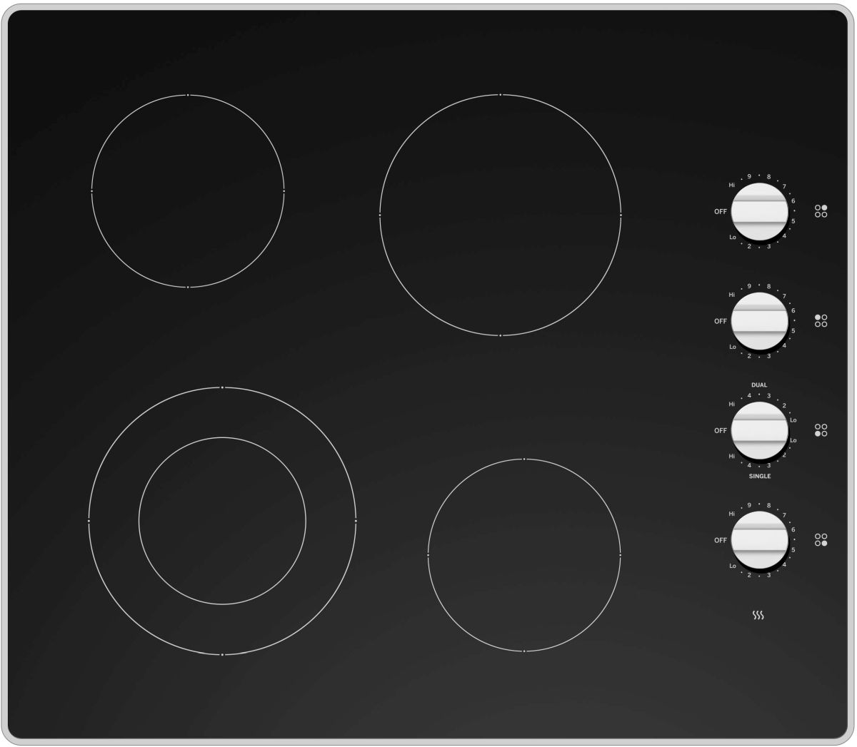 Table de cuisson électrique de 24 po Moffat® - Noir