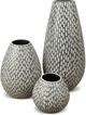 Le Present Drop Wide Dash Grey 13.7" Vase-1
