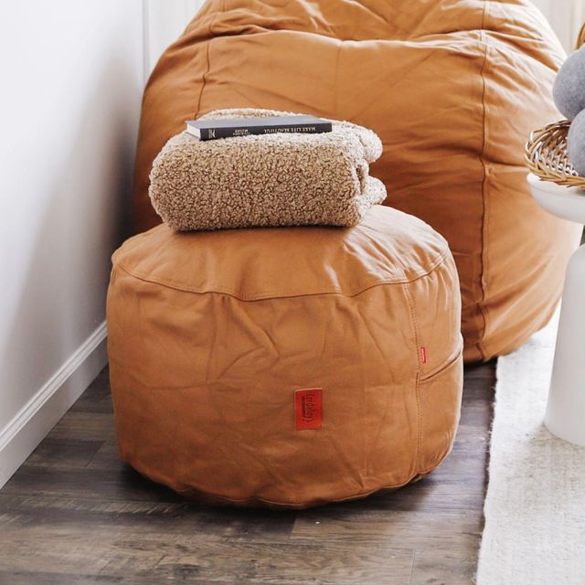 CordaRoy's® Cognac Pouf Footstool-2