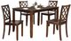 Furniture of America® Yamhill 5-Piece Dark Cherry Dining Table Set-0