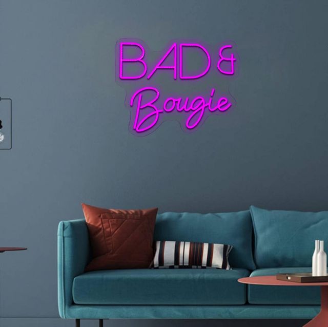 Classy Living Enlightened Neon Bad and Bougie Wall Art-1