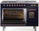 Ilve® Nostalgie II Series 48" Midnight Blue Pro Style Dual Fuel Range-2