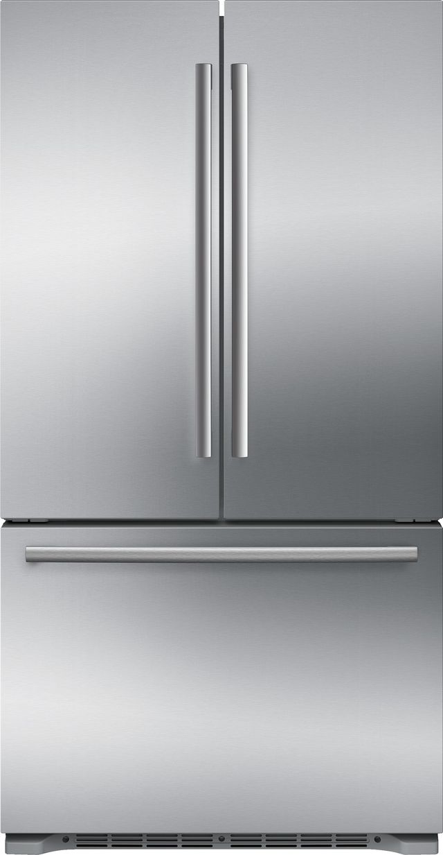 Bosch® 800 Series 20.7 Cu. Ft. Counter Depth 3 Door Refrigerator-Stainless Steel-0