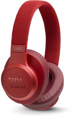 JBL Live 500BT Red Over-Ear Bluetooth Headphones