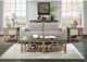 Riverside Furniture Weatherford Bluestone Rectangle Side Table with Reclaimed Natural Pine Base-4