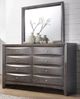 American Wholesale Furniture Emily 3-Piece Gray Queen Bedroom Set-2