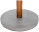 Moe's Home Collection Hagan Dark Grey Concrete Outdoor Counter Table with Brown Metal Base-2