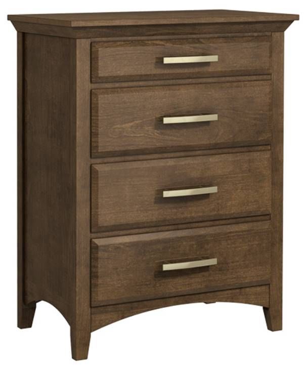 Country View Woodworking Windham 36'' Brown Maple 4-Drawer Chest-0