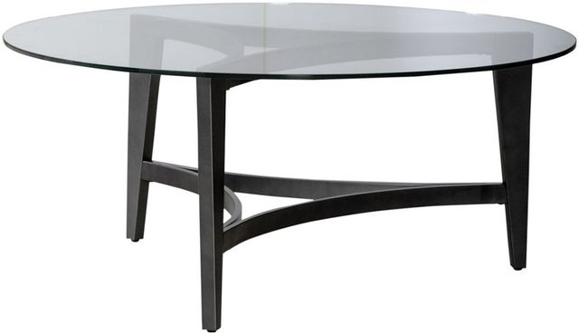 Liberty Furniture Capri 3-Piece Clear/Espresso Table Set-1