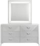 Coaster® Cassia White High Gloss Dresser and Mirror-1