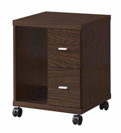 Coaster® Russell Medium Oak 2-Drawer Computer Stand-2