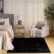 Nourison Home™ Soft Plush Rabbit Fur SFF01 Black 5'x7' Area Rug-5