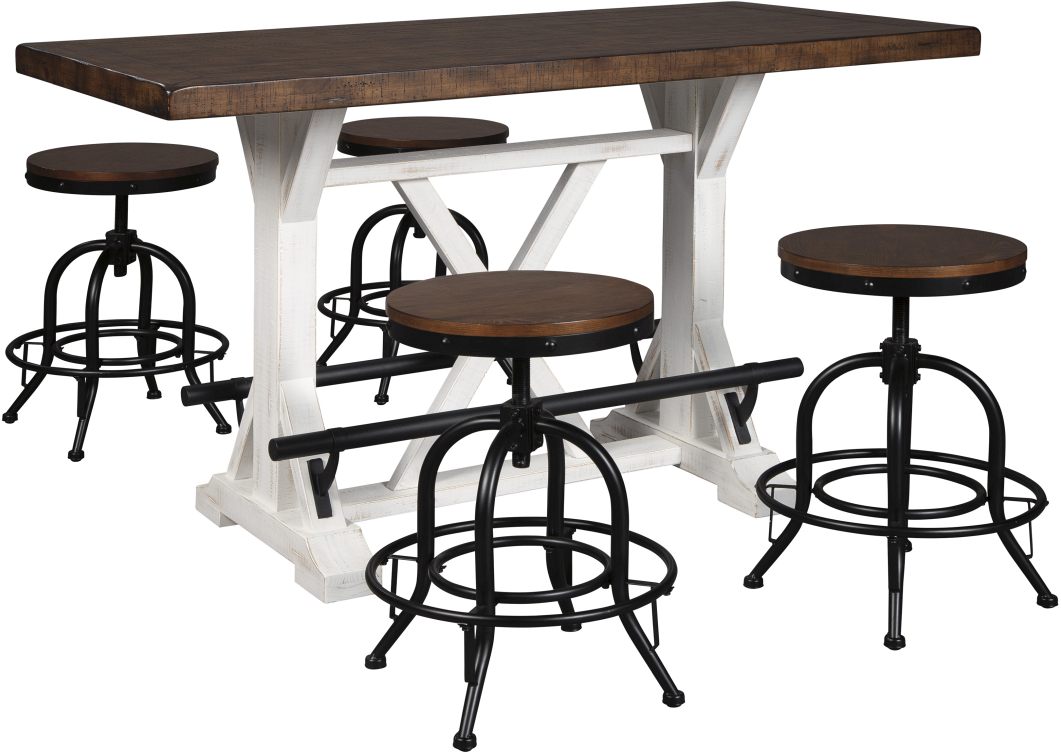 Signature Design by Ashley Valebeck Counter Height Dining Table - Thumbnail 4