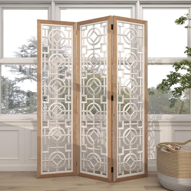 Deco Marche White 54" Room Panel Screen Divider-3